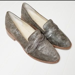 Anthropologie Lien Do Harriet Metallic Loafers 7